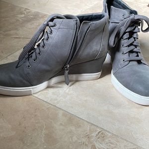 Caslon gray wedge sneakers size 9M, excellent condition
